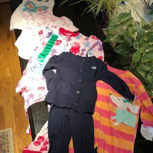 New Girl's sleepers, PJ, onsie and T-shirt